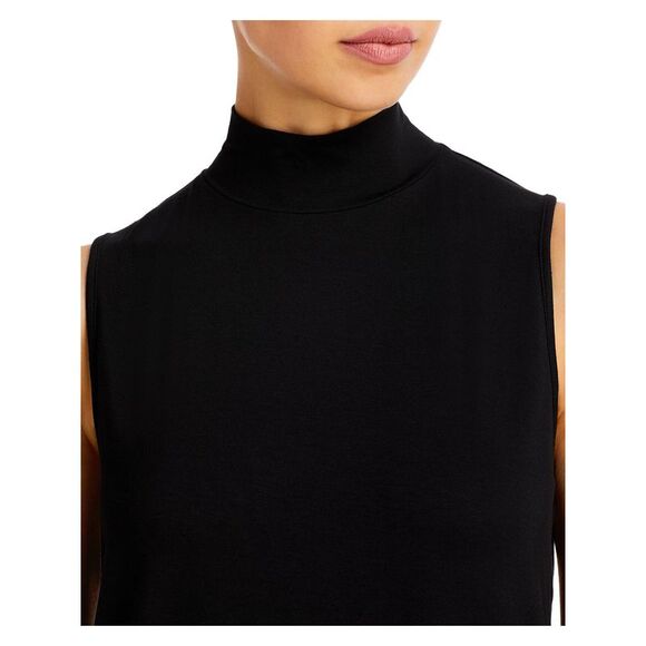 & BASICS Womens Sleeveless Mock Neck Wear To Work Top - Picture 3 of 4